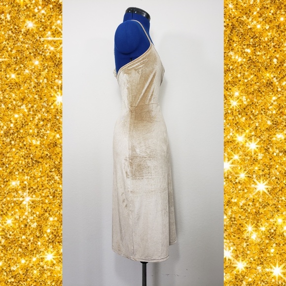 NEW blck Velvet Stretch Sexy off-shoulder Backless - Picture 7 of 8